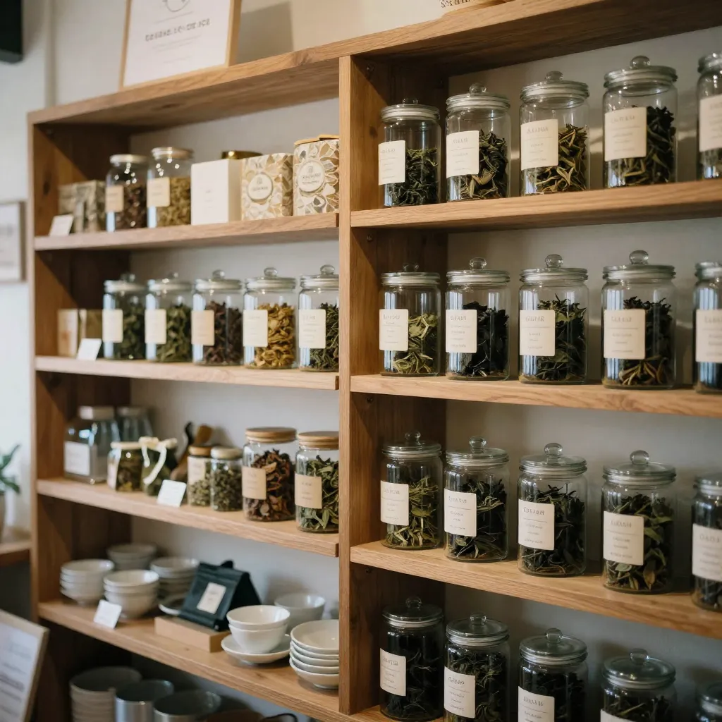 Boutique de té elegante
